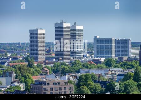 Mundsburg Towers, Hambourg, Allemagne Banque D'Images