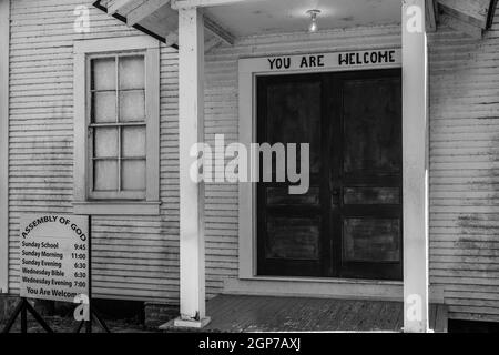 Église d'enfance Elvis Presley à Tupelo, Mississippi, États-Unis Banque D'Images