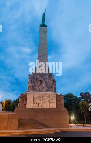 Mémorial de la liberté à Riga, Lettonie Banque D'Images