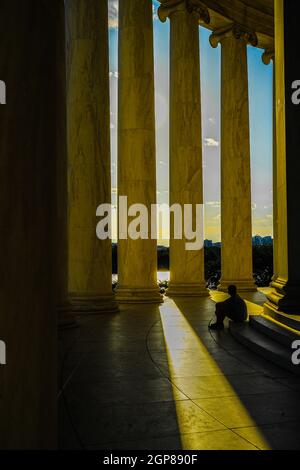 Thomas Jefferson Memorial. Lieu de tournage : Washington, DC Banque D'Images