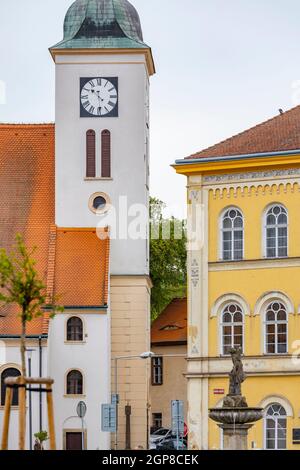 Vieille ville de Bilina, région d'Usti nad Labem, République tchèque Banque D'Images