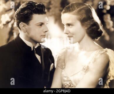 Ivan Brandt, Joan Gardner, sur le tournage du film, 'Forever Yours', titre original: 'Forever Me Not', United Artists, Grand National Pictures, 1936 Banque D'Images