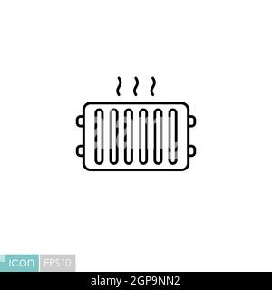 Radiateur, icône de chauffage vectoriel plate. Construction, réparation et construction. Symbole graphique pour la conception de votre site Web, votre logo, votre application, votre interface utilisateur Banque D'Images
