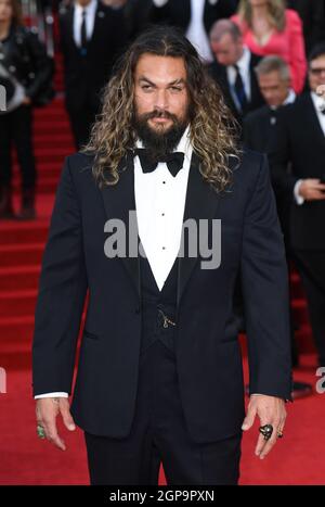 Londres, Royaume-Uni. 28 septembre 2021. 28 septembre 2021, Londres, Royaume-Uni Jason Momoa arrivant à la première mondiale No Time to Die, The Royal Albert Hall, Londres. Crédit : Doug Peters/Alamy Live News Banque D'Images
