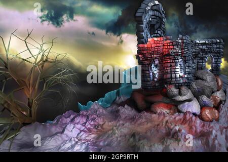 Fond d'Halloween Banque D'Images