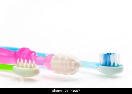 Still Life de dentition et brosse à dents Banque D'Images