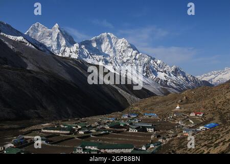 Au petit matin Dingboche Banque D'Images