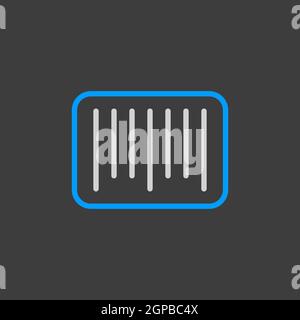 L'icône de codes-barres. E-commerce signe. Symbole graphique pour votre site web design, logo, app, l'assurance-chômage. Illustration vectorielle, EPS10. Banque D'Images