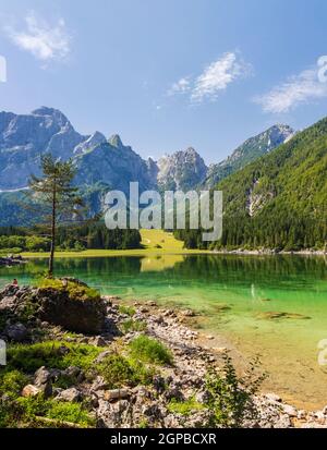 Lago di Fusine superiore près de Milan, Italie Banque D'Images