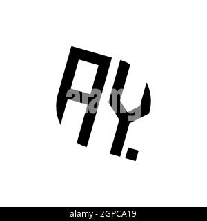 Logo AX avec vecteur en forme de losange doré, monogramme géométrique en forme de doré isolé sur fond noir Illustration de Vecteur