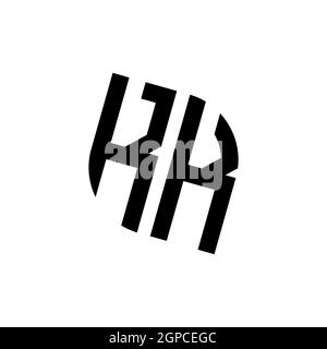 Logo KA avec vecteur de style en forme de losange doré, monogramme géométrique de style en forme dorée isolé sur fond noir Illustration de Vecteur