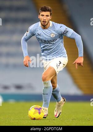 Photo du dossier datée du 15-12-2020 de Ruben Dias de Manchester City lors du match de la Premier League au Etihad Stadium, Manchester. Date de publication : le mercredi 29 septembre 2021. Banque D'Images