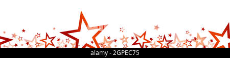 bannière de noël avec étoiles colorées Illustration de Vecteur