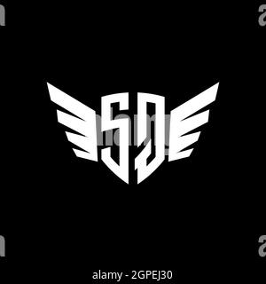 Modèle DE forme géométrique DE monogramme CARRÉ. Vecteur de conception initiale du monogramme isolé sur fond blanc Illustration de Vecteur