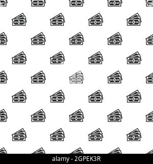 Billets de dollar, le style simple pattern Illustration de Vecteur