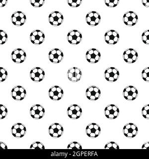 Motif ballon de soccer, le style simple Illustration de Vecteur