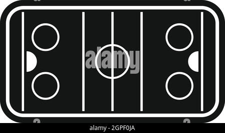 L'icône du stade, le style simple Illustration de Vecteur