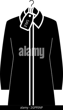 Chemisier sur cintre avec étiquette de solde Illustration de Vecteur