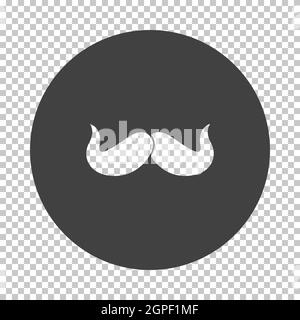 Icône Poirot moustache Illustration de Vecteur