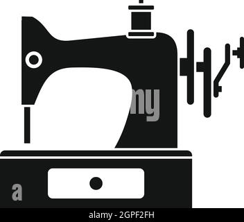 L'icône de la machine à coudre, le style simple Illustration de Vecteur