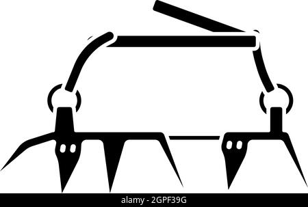 Icône de l'alpiniste Crampon Illustration de Vecteur