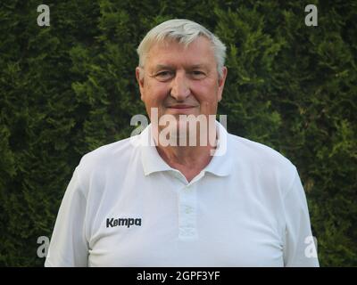 GDR Handball Player and Legend Harry Jahns SC Magdeburg Banque D'Images