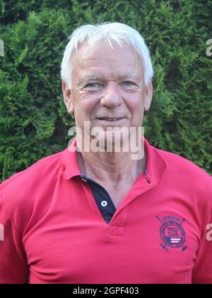 GDR Handball Player et Legend Hartmut Roscher SC Magdeburg Banque D'Images