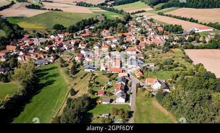 Le village de Nesselröden à Hesse en Allemagne Banque D'Images