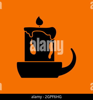 Bougie en forme de Candlestick Illustration de Vecteur