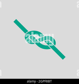 Icône de Knot de corde d'alpiniste Illustration de Vecteur