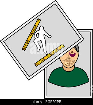 Icône de preuve de photographie Illustration de Vecteur