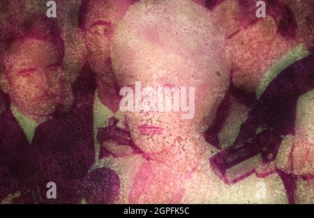 Austin Texas USA, 1993: Ann RICHARDS, gouverneur du Texas, lors d'une conférence de presse au Capitole du Texas.©Bob Daemmrich Banque D'Images