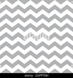 Motif simple sans couture en chevron blanc et gris Illustration de Vecteur