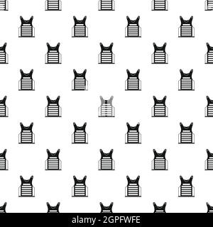 Paintball Vest pattern, style simple. Illustration de Vecteur