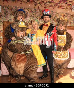 Hollyoaks David Tagg apparaîtra dans le pantomime à St Helens Banque D'Images