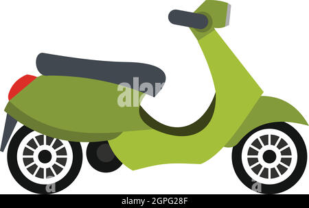 Icône style Scooter, télévision Illustration de Vecteur