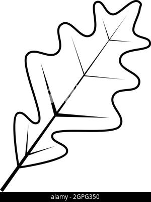 L'icône de la feuille de style contour, Illustration de Vecteur