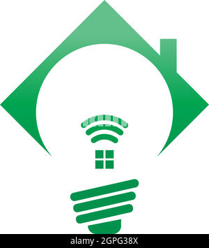 Modèle d'illustration du concept de conception d'icône de logo Smart Home Illustration de Vecteur