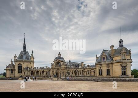 France, Oise (60), Chantilly, domaine de Chantilly, château de Chantilly et musée Condé Banque D'Images