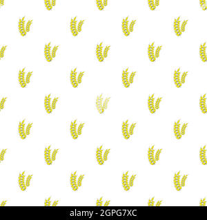 Motif de blé, des épillets de style cartoon Illustration de Vecteur