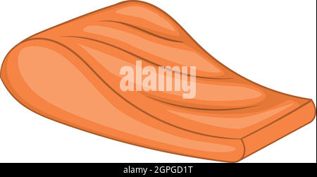 L'icône poisson style cartoon, Illustration de Vecteur