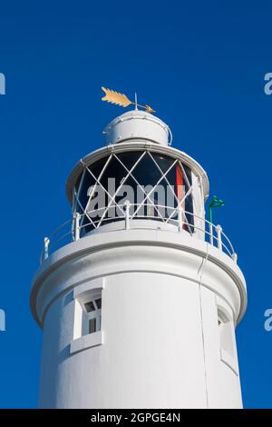 Angleterre, Hampshire, New Forest, Keyhaven, phare de Hurst point Banque D'Images