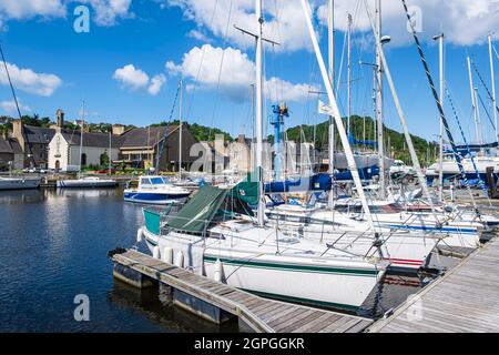 France, Côtes d'Armor, Saint-Brieuc, le port de plaisance Banque D'Images