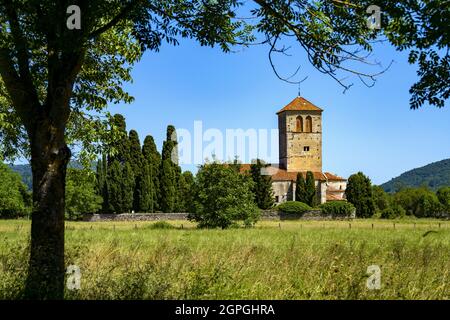 France, haute Garonne, route de Saint Jacques de Compostelle, Valcabrere, basilique Saint-Just Banque D'Images