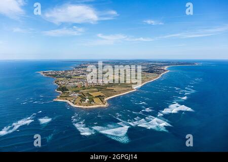 France, Charente Maritime, île d'Oléron (vue aérienne) Banque D'Images