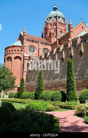 Croatie, Slavonie, Djakovo, cathédrale Saint-Pierre, construite au XIXe siècle sous l'autorité de l'évêque Josip Juraj Strossmayer Banque D'Images