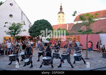 Croatie, Comté de Varazdin, Varazdin, Spancirfest, festival de rue qui a lieu chaque été depuis 1999 Banque D'Images