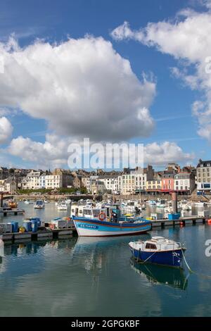 France, Finistère, Cornouaille, Douarnenez, port de Rosmeur Banque D'Images