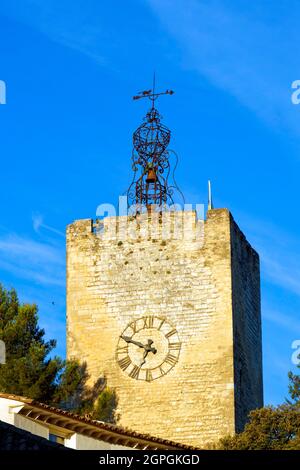 France, Vaucluse, Pernes-les-Fontaines, Tour de l'horloge, campanile Banque D'Images