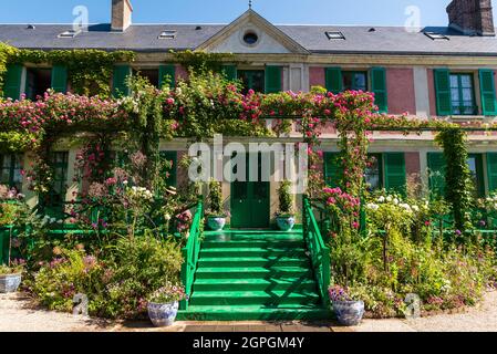 France, Eure, Giverny, Fondation Claude Monet, la maison Banque D'Images